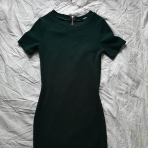 Green sweater dress